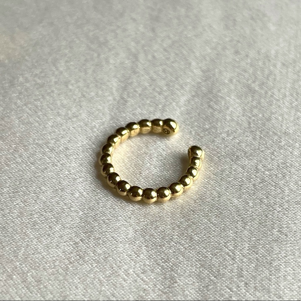 Mejuri Gold Verveil Beaded Cuff - Like New